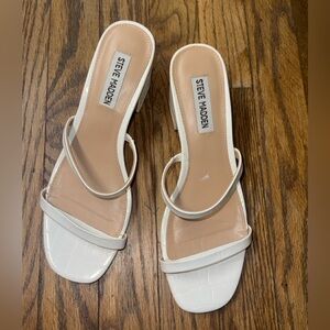 Steve Madden Women's Cream Heeled Sandals